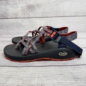 Chaco Women's Z/Cloud X‎ Sandals Size 8 Coral Blue Woven Strap Comfort
